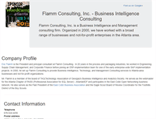 Tablet Screenshot of flammconsulting.com